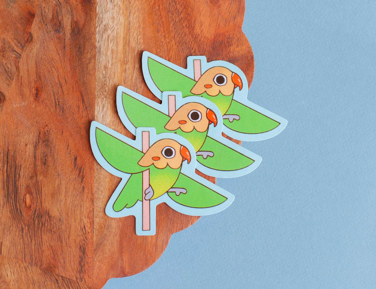 Parrot on Pole Sticker