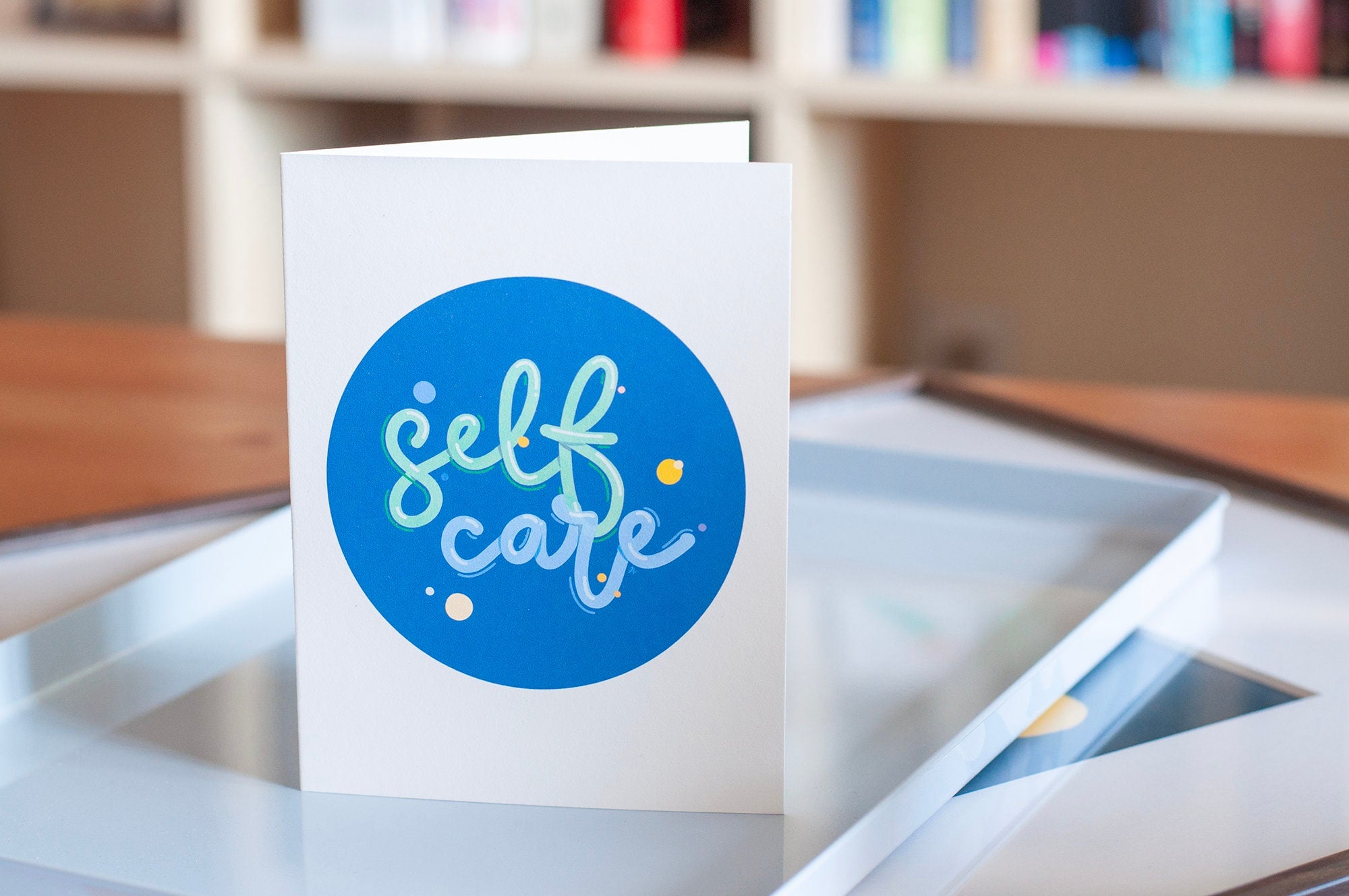 Self-Care Greeting Card: Mindful Lettering, Encouragement Card