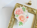 June Birth Flower & Birth Stone Sticker - Pearl, Alexandrite, and Rose