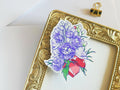 July Birth Flower & Birth Stone Sticker - Ruby and Larkspur