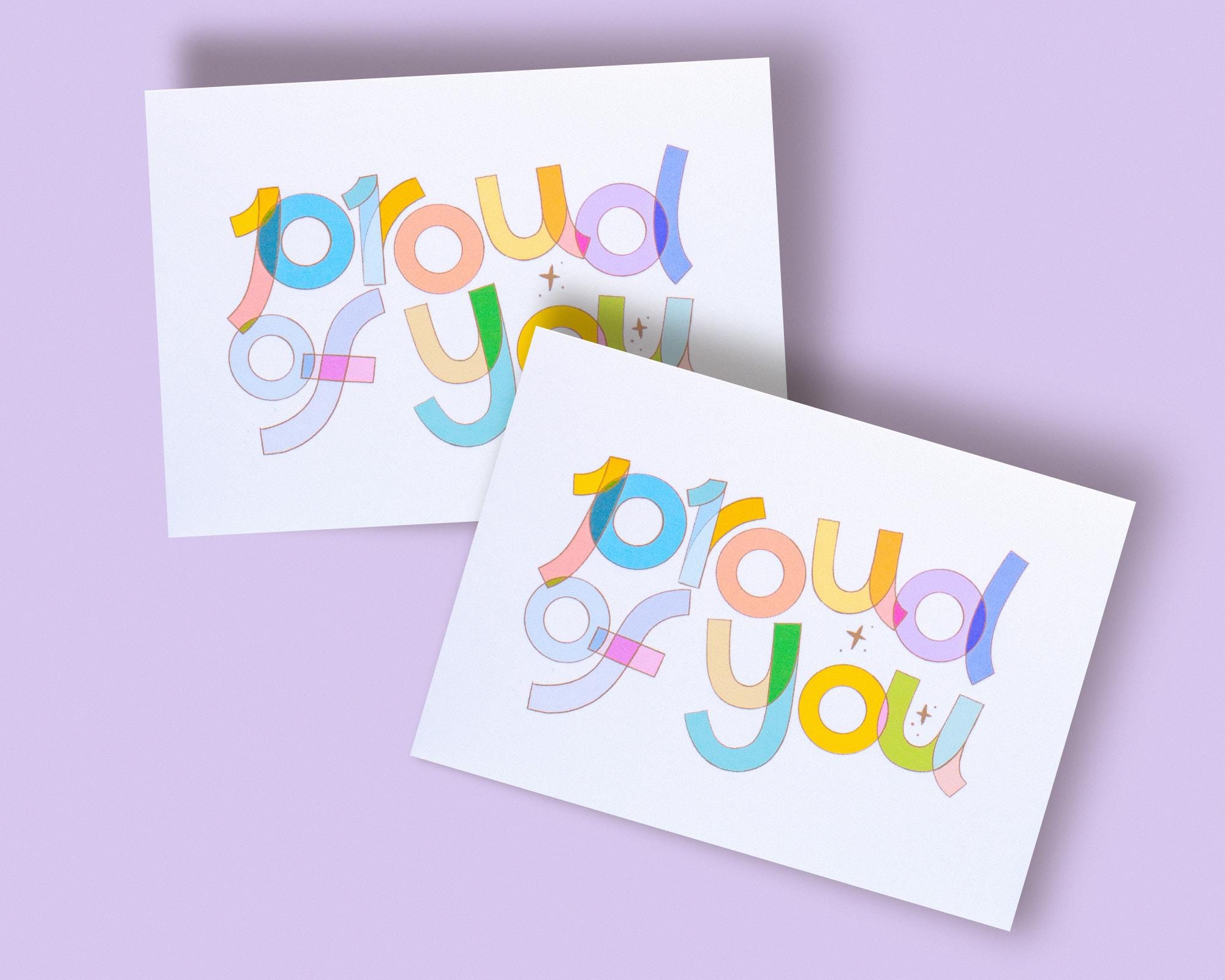 Colorful "Proud of You" Greeting Card: Celebration, Graduation, Pride