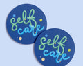 Self-Care Circle Sticker: Mindful Lettering Art