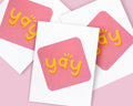 Geometric Yay Greeting Card: Celebration, Graduation, Engagement