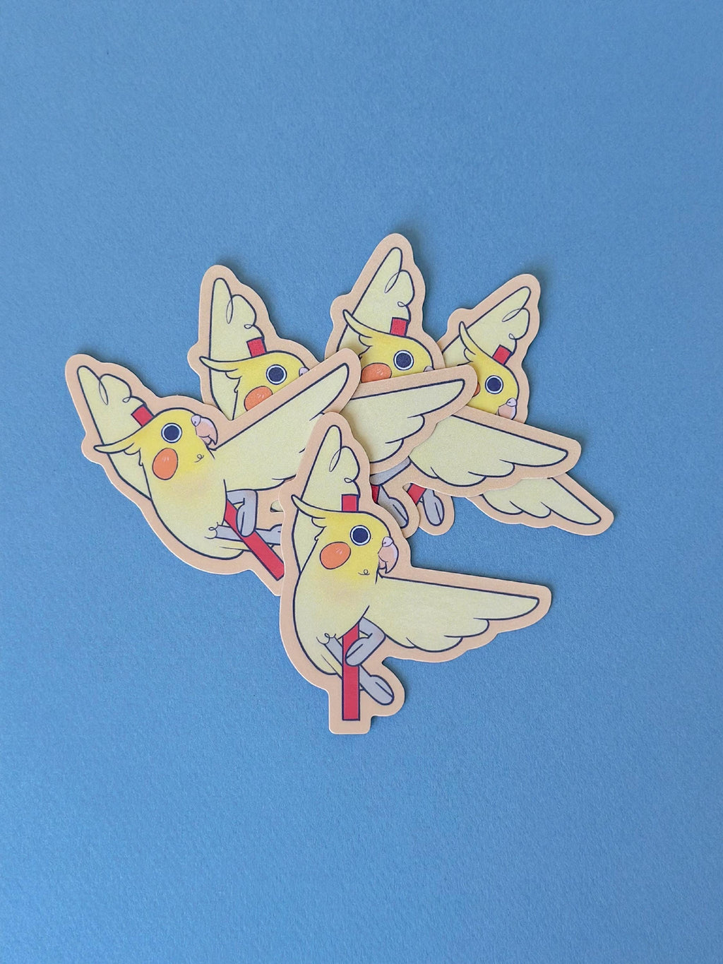 Yellow Bird Ballerina Sticker: Waterproof Vinyl Decal